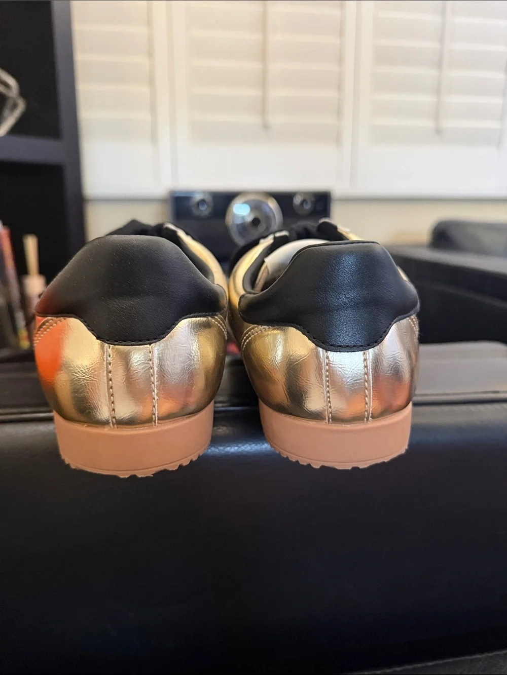 Steve Madden metallic gold